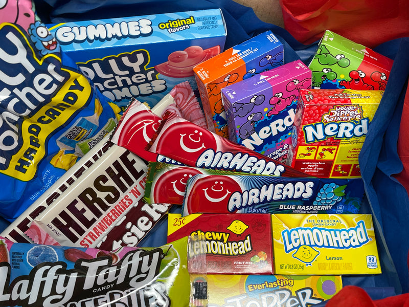 Mega Mix Mystery Box 25 American Sweets and 1 Soda