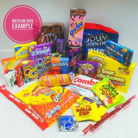 Mega Mix Mystery Box 25 American Sweets and 1 Soda